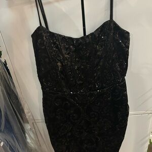 Elegant Black Strapless Dress